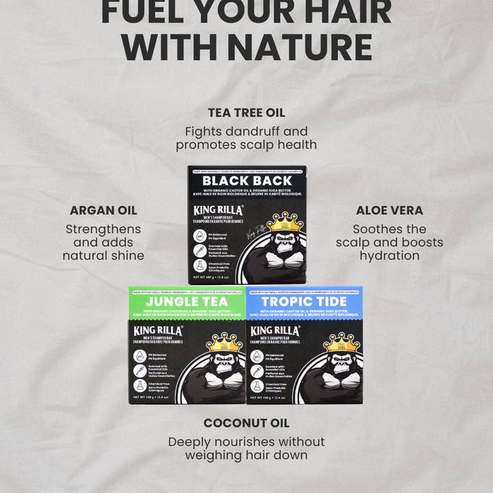 King Rilla - Wholesale Shampoo Puck/Solid Shampoo - Silver Back Shampoo bar - Essential Oils, pH-balanced4