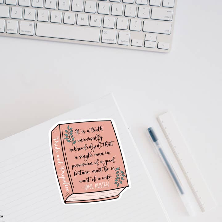 TaleMeCo - Wholesale Sticker - Pride and Prejudice Sticker1