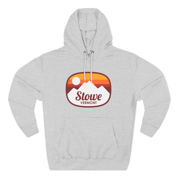 Hey Mountains - Wholesale Hoodie - Unisex - Premium Stowe, Vermont Hoodie - Retro Unisex Stowe Sweatshirt2