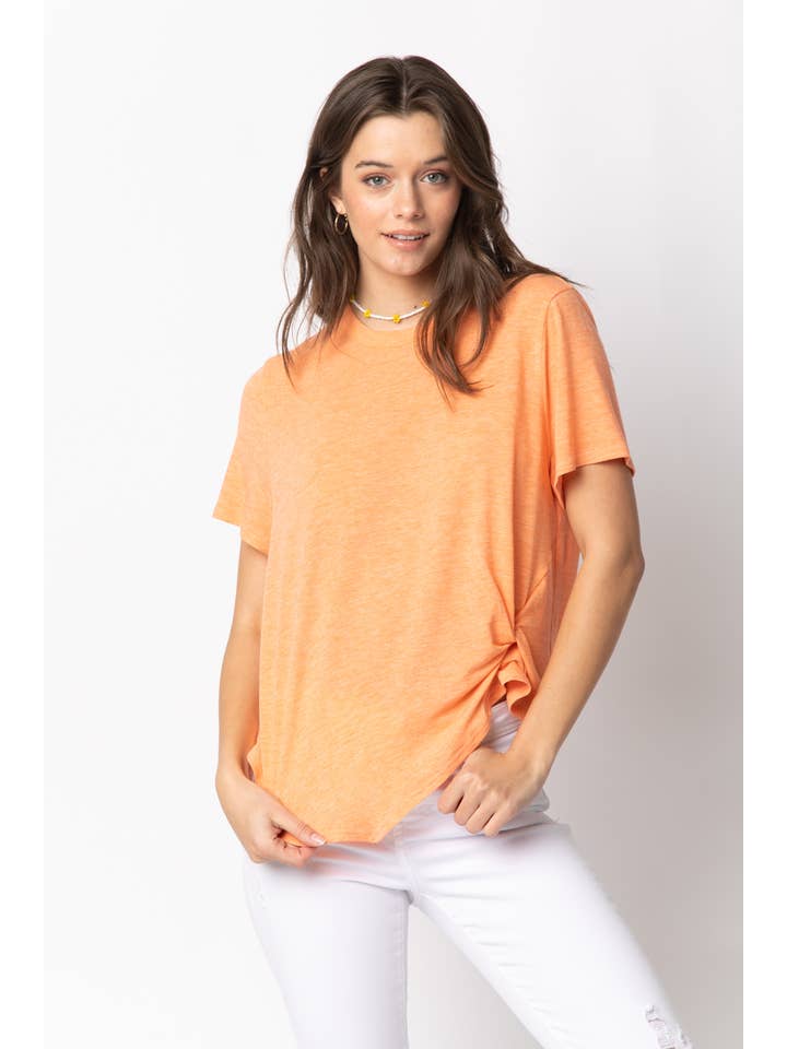 VERY J - Wholesale Knit Top - Women's - NT10973-Twisted Hem Knit Top14