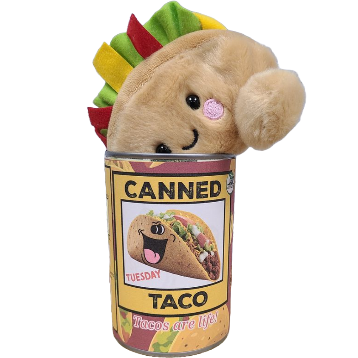 Canned Gifts - Wholesale Stuffed/Plush Toy - Kids & Baby - Tuesday the Canned Taco - Eco-Friendly Plush w/Funny Jokes3
