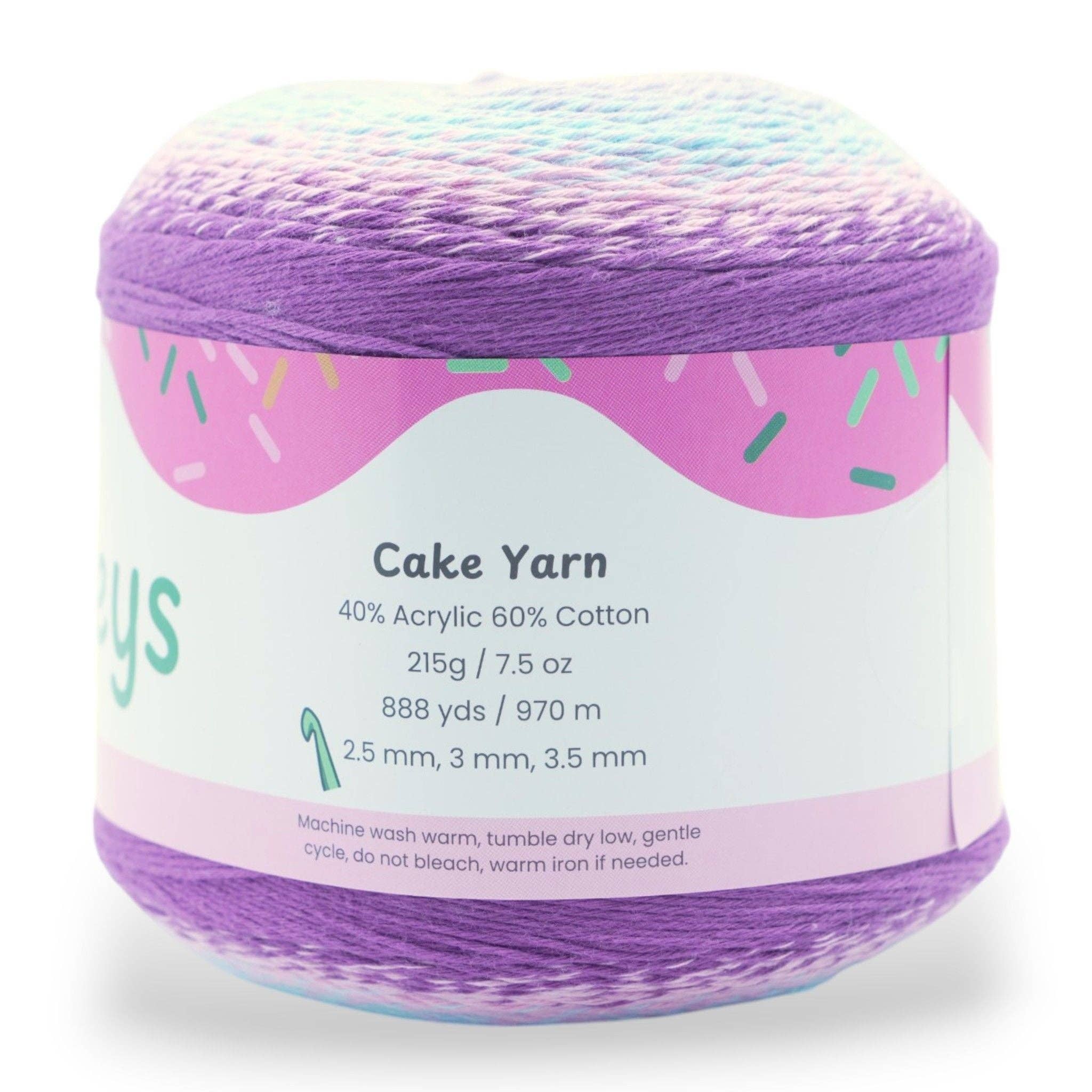 Okey Dokeys - Wholesale Yarn - 1060 Yards Gradient Cake Yarn - #1 Super Fine Cotton Acrylic Yarn5