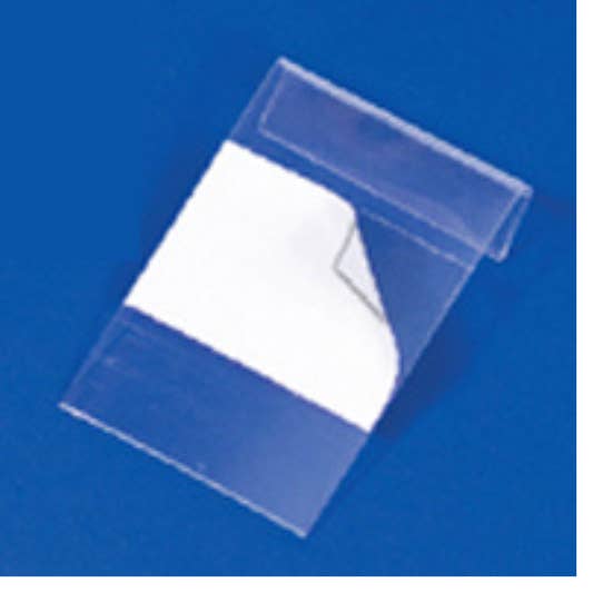 100pcs Clear Plastic Jewelry Hanging Tabs 1 5/8" x 1" for wholesale by Zakka