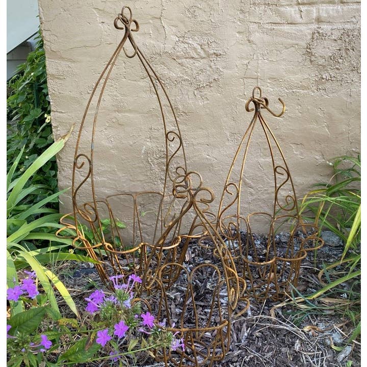Garden Iron And More - Wholesale Hanging Planter - Scalloped Hanging Baskets Set of 3