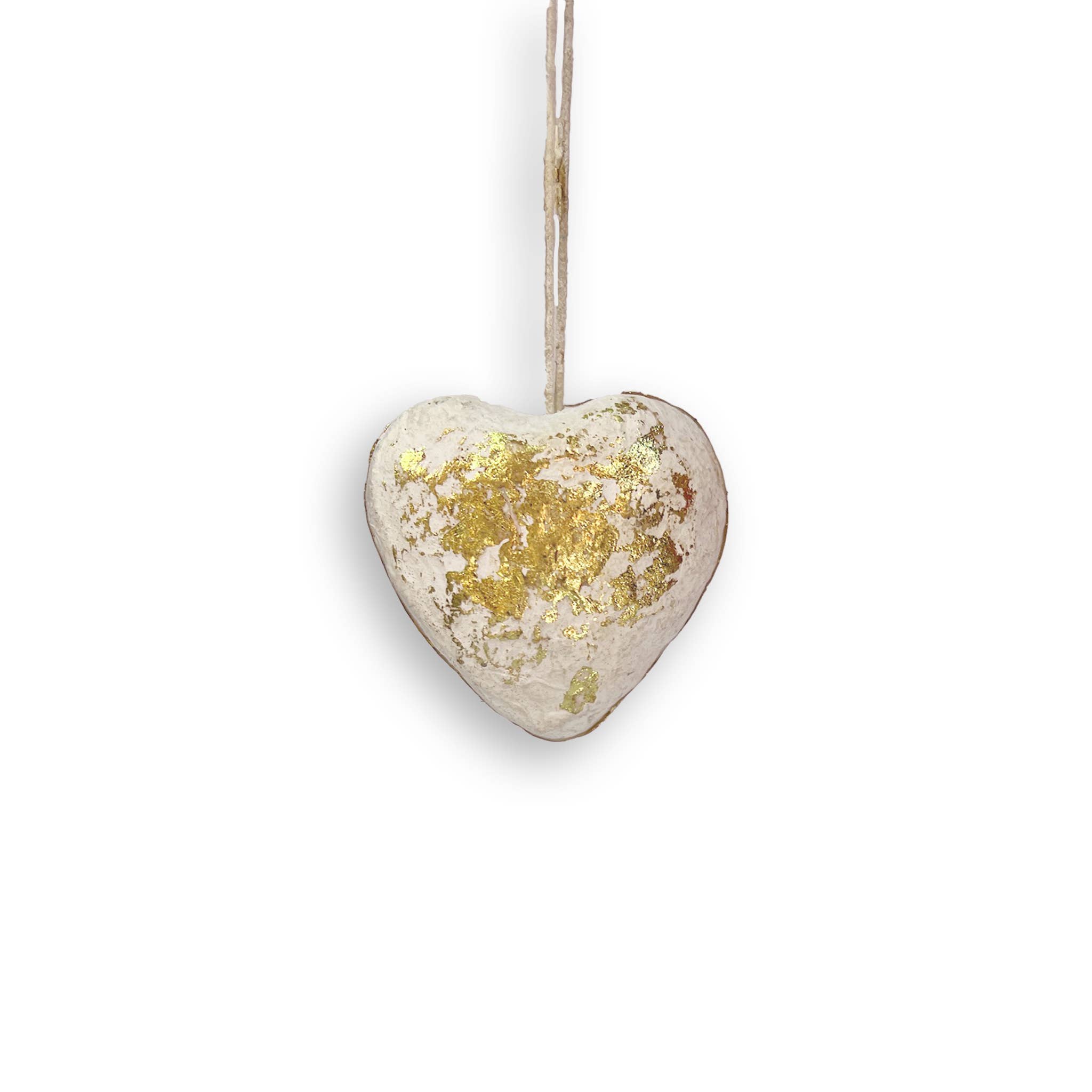 French Graffiti - Wholesale Ornament - Paper Mache Heart Ornaments0