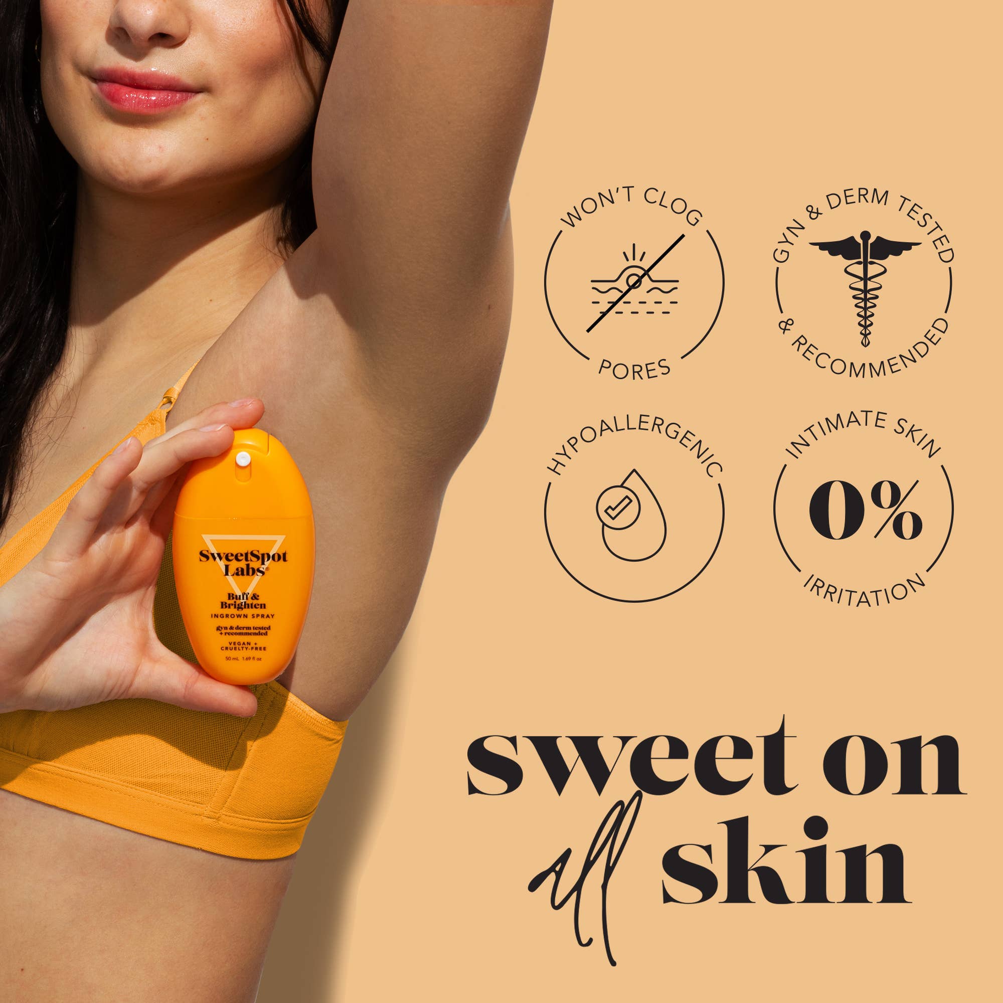 Sweetspot Labs - Wholesale Hair Spray - Buff & Brighten Ingrown Hair Treatment Spray6