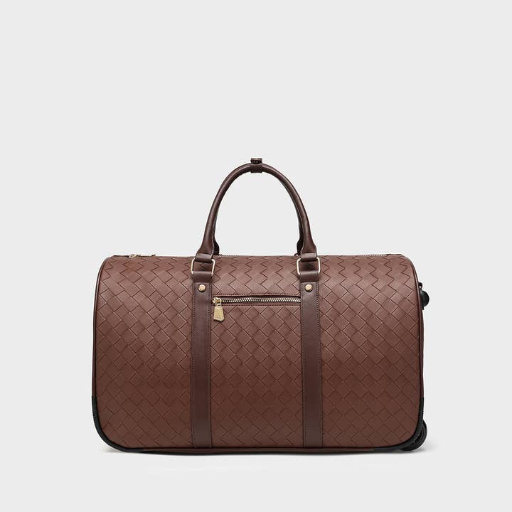 Tote&Carry - Wholesale Luggage - Bodega Rolling Duffle Bag in Brown