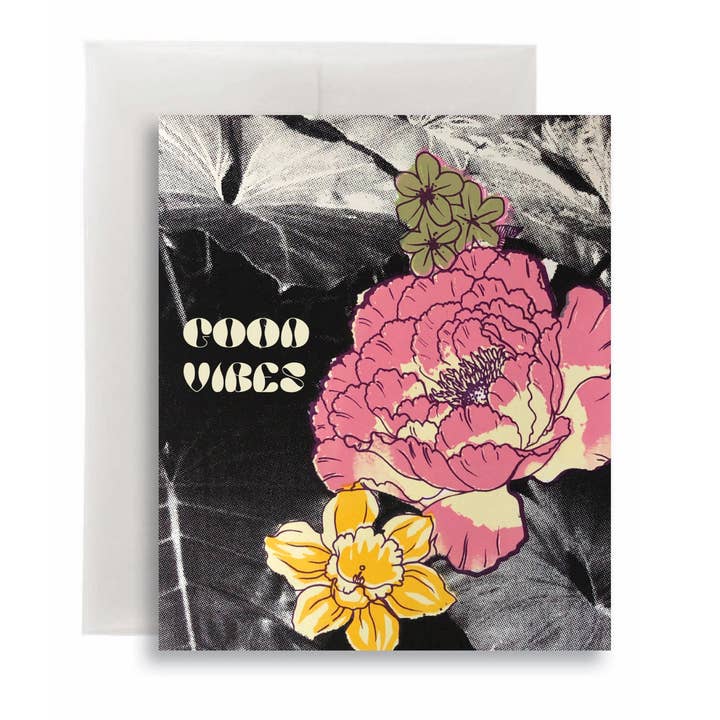 Card_Good Vibes por atacado de Fortuna Stationery