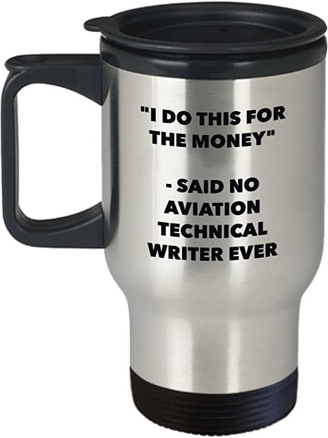 Tasse de voyage Aviation Technical Writer pour la vente par CustomHappy