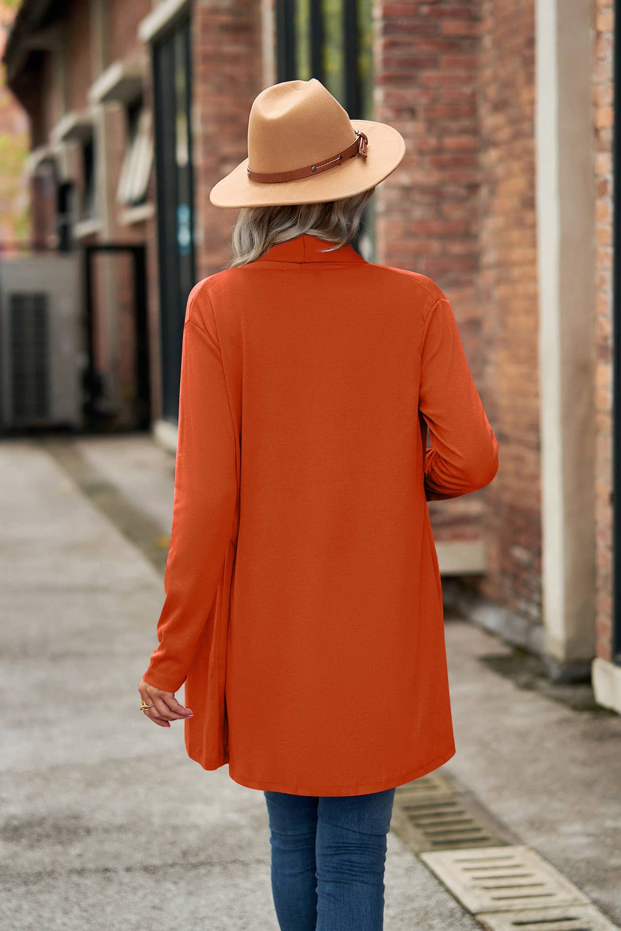 Lily Clothing - Wholesale Cardigan - Women's - Long-sleeved solid-color loose knitted cardigan11