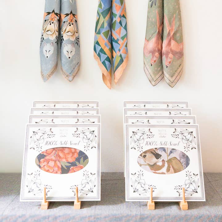 Tiered Bamboo Display Stand for wholesale by Matty Miller Studio