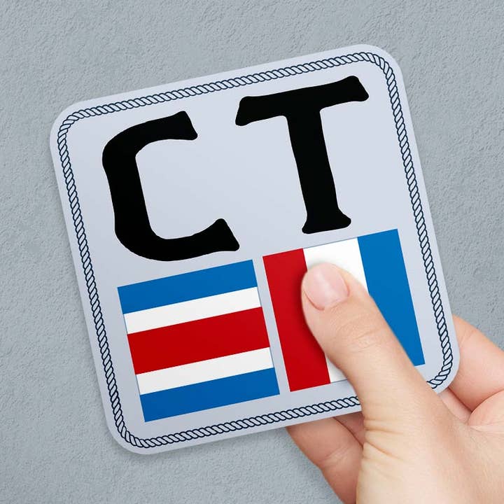 Connecticut Nautical Flags State Abbreviation Vinyl Sticker and other Purchase Wholesale abdeckplane. Free Returns & Net 60 Terms on Faire trending on Faire.