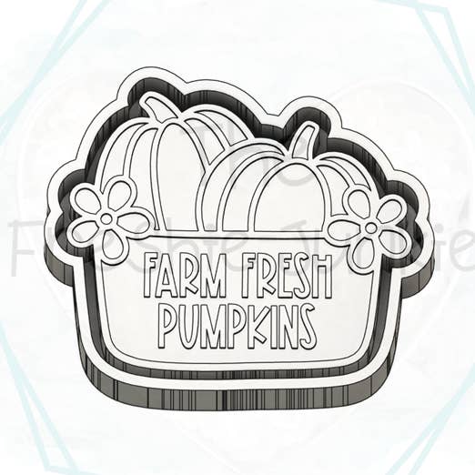 *NOUVEAUTÉ* Moule de Freshie Panier de Citrouilles Fraîches pour la vente par The Freshie Junkie, LLC