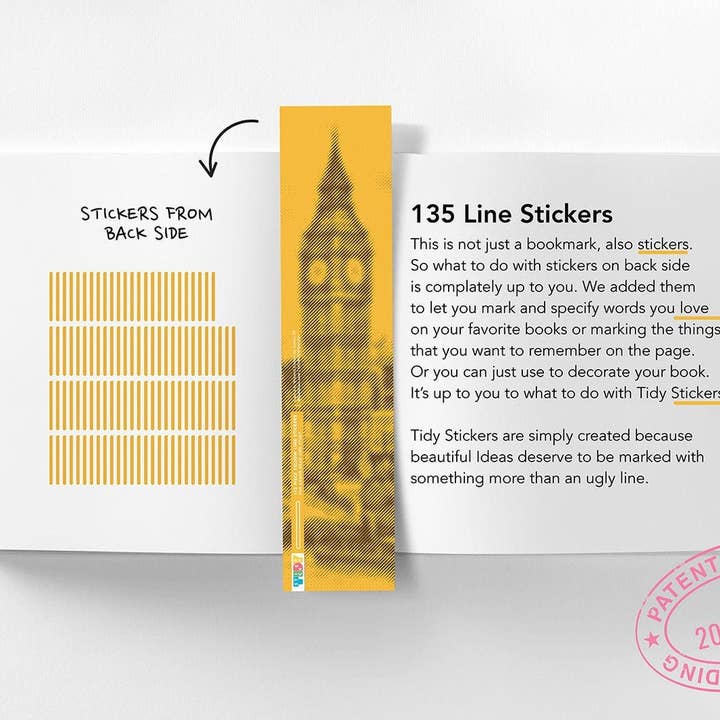 112 Line Stickers aggiunti al segnalibro per la vendita all'ingrosso da parte di Tidy Stickers