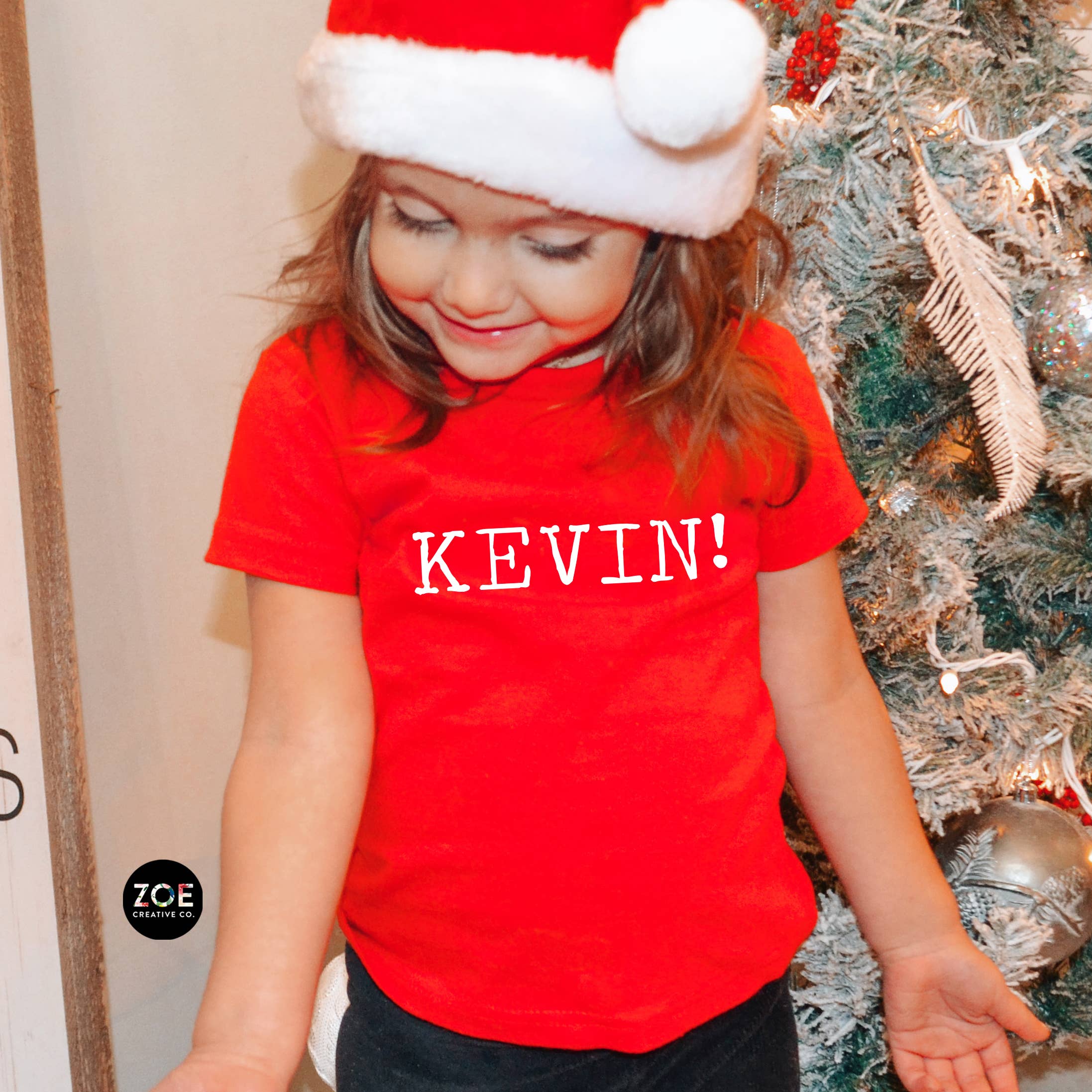 Zoe Creative Co - Wholesale Screen Printed T-Shirt - Women's - KEVIN! Home Alone Shirt Christmas Holiday Tshirt Kids Adult5