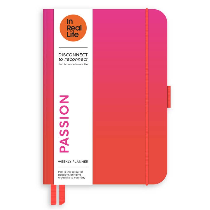 Colourology Undated Weekly Planner A6- Passion for wholesale by In Real Life