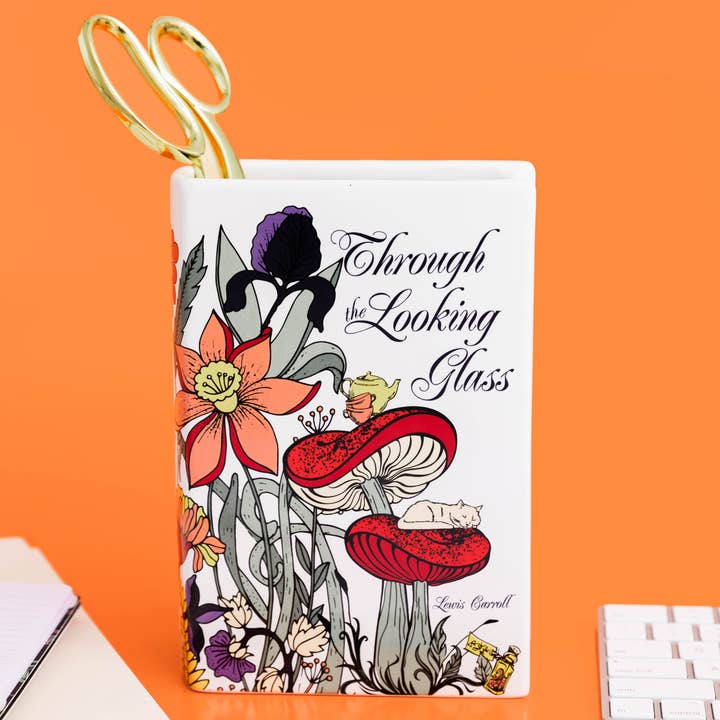 Steel Mill & Co UK - Venta al por mayor Floreros - Jarrón libro « Through the Looking Glass »