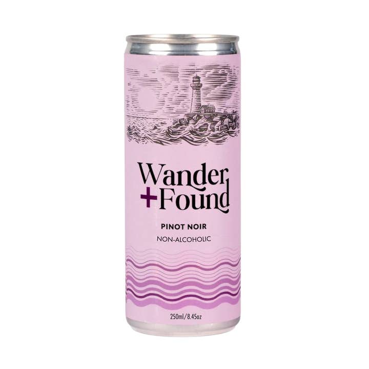 Wander + Found Non-Alcoholic Pinot Noir Cans for wholesale by Better Rhodes