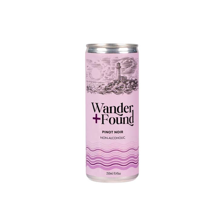 Better Rhodes - Wholesale Non-Alcoholic Spirits/Wine/Beer - Wander + Found Non-Alcoholic Pinot Noir Cans