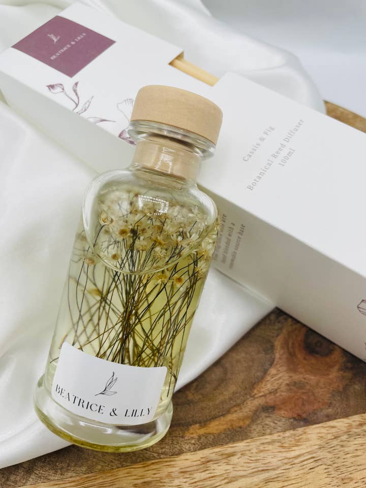 Cassis & Fig Botanical Reed Diffuser for wholesale by Beatrice & Lilly