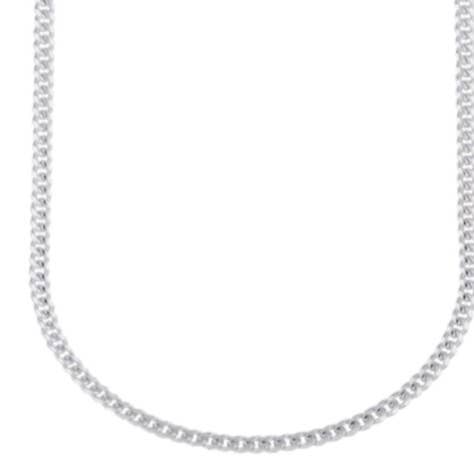 Cuban chain necklace in silver, 3.65mm wide, 24 inch for wholesale by S&A Fashions