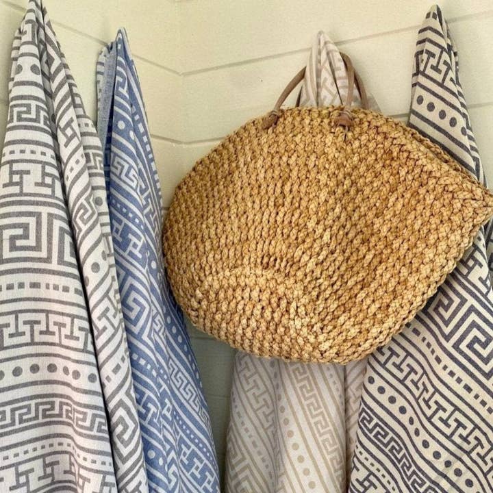 Santorini towel for wholesale by niche