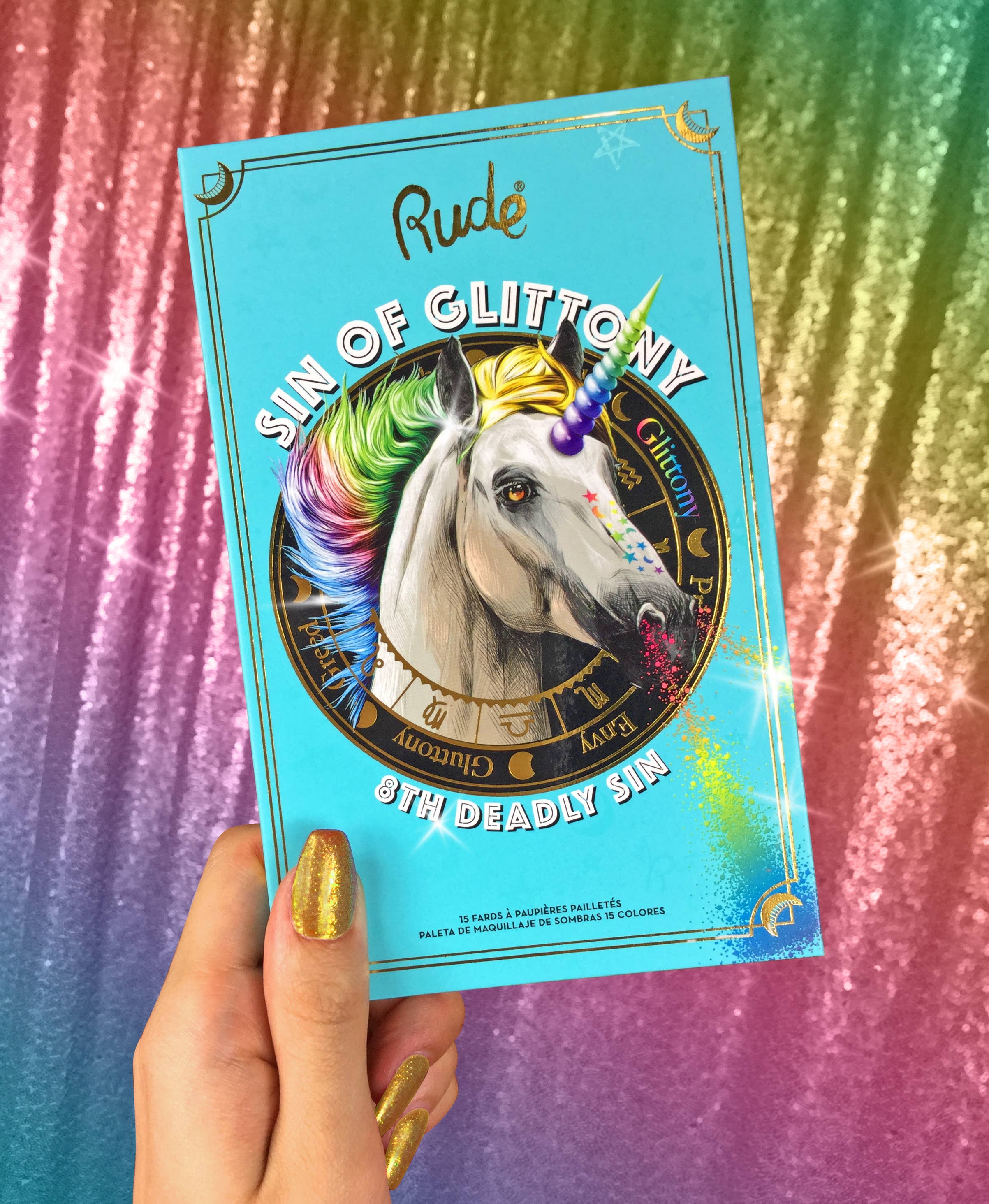 Rude Cosmetics - Wholesale Body Glitter/Shimmer - Sin of Glittony Glitter Palette1