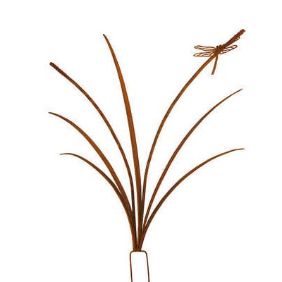 Rietpaal met libellentuinkunst voor wholesale door Overwrought