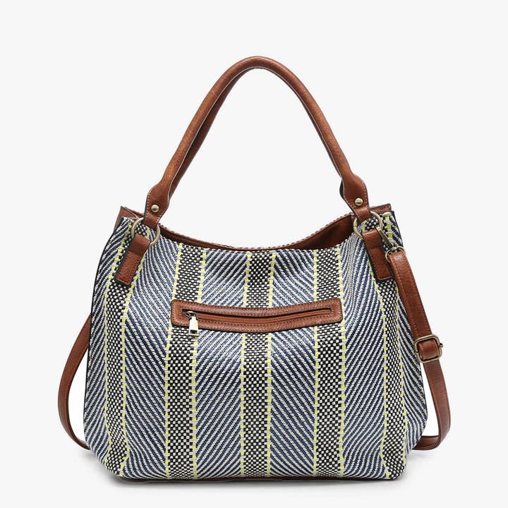 Multi *SALE* M1860STRP Connar Monogrammable Striped Tote for wholesale on Faire