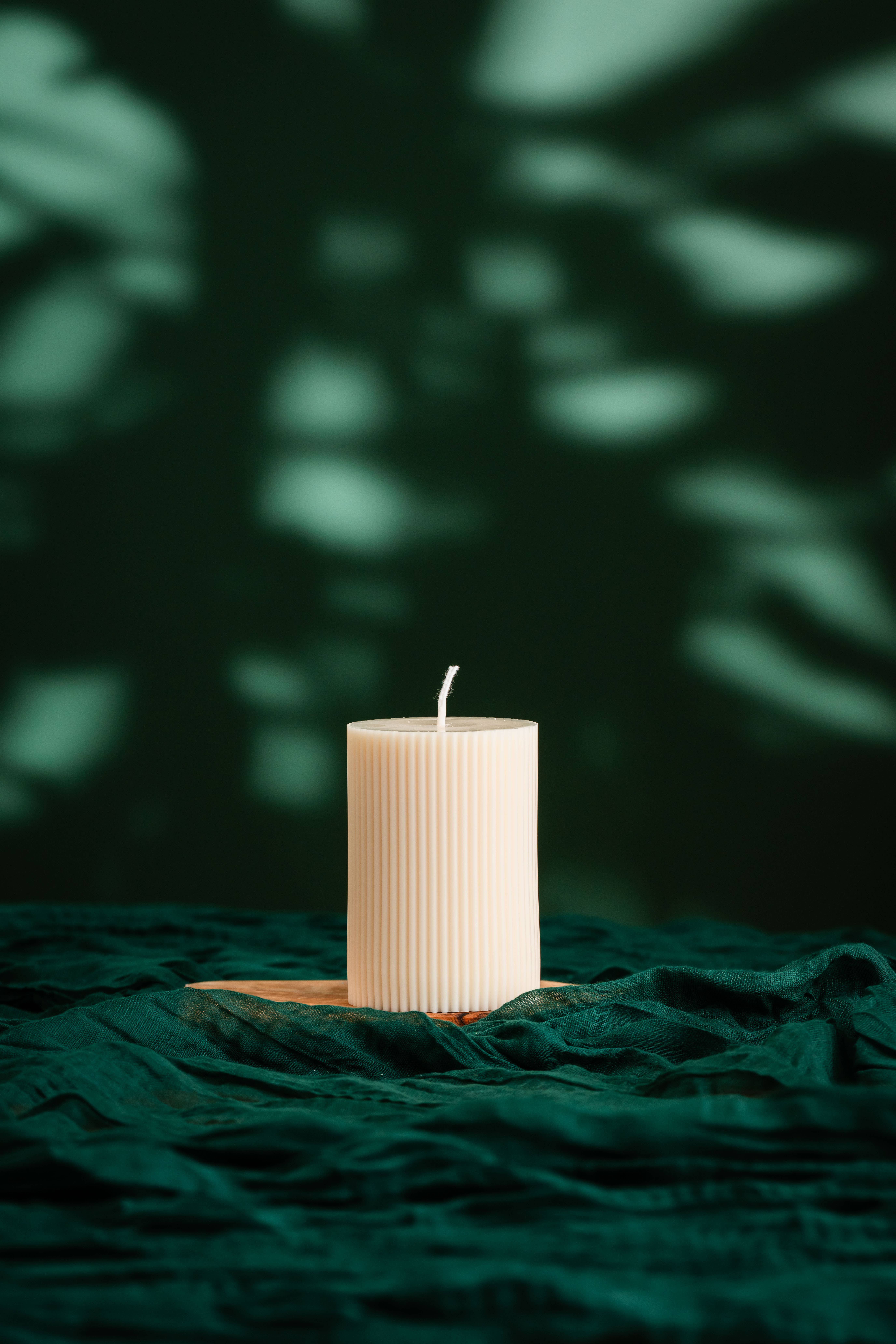 Allure CA - Wholesale Pillar Candle - Pinstripe Luxe Cylinder Candle3