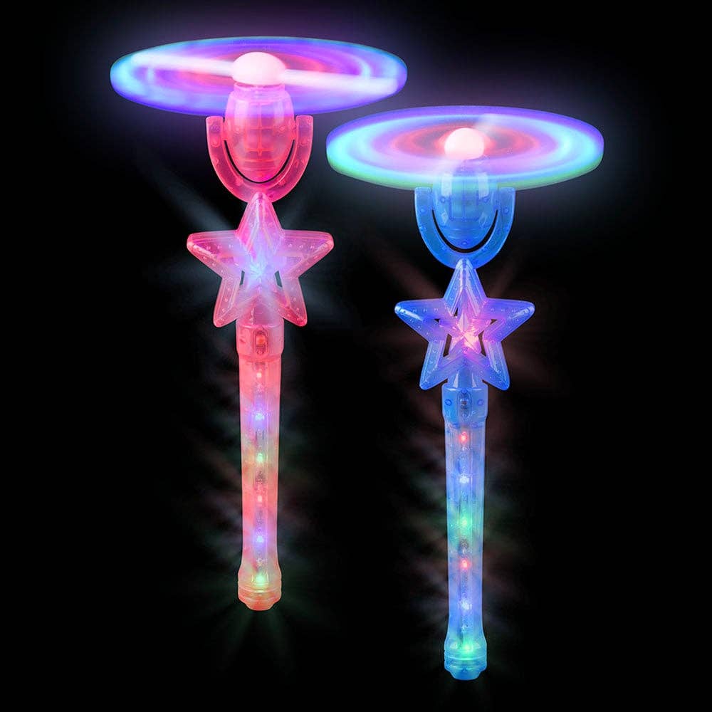 La Luna Bella - Toys – wholesale Classic toy – Kids – 14" Light-Up Star Spinner Windmill Wand - LLB Plush0