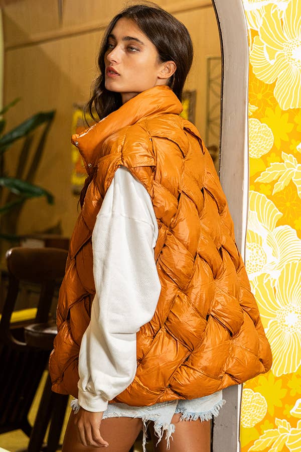 BUCKETLIST INC - Vente Veste sans manches – femme - Veste doudoune boutonnée IT20405