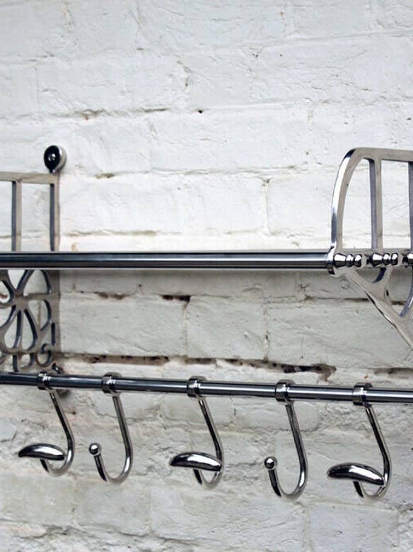 Estante montado en la pared de tren de equipaje estilo vintage con estante para venta al por mayor de DDecorStore