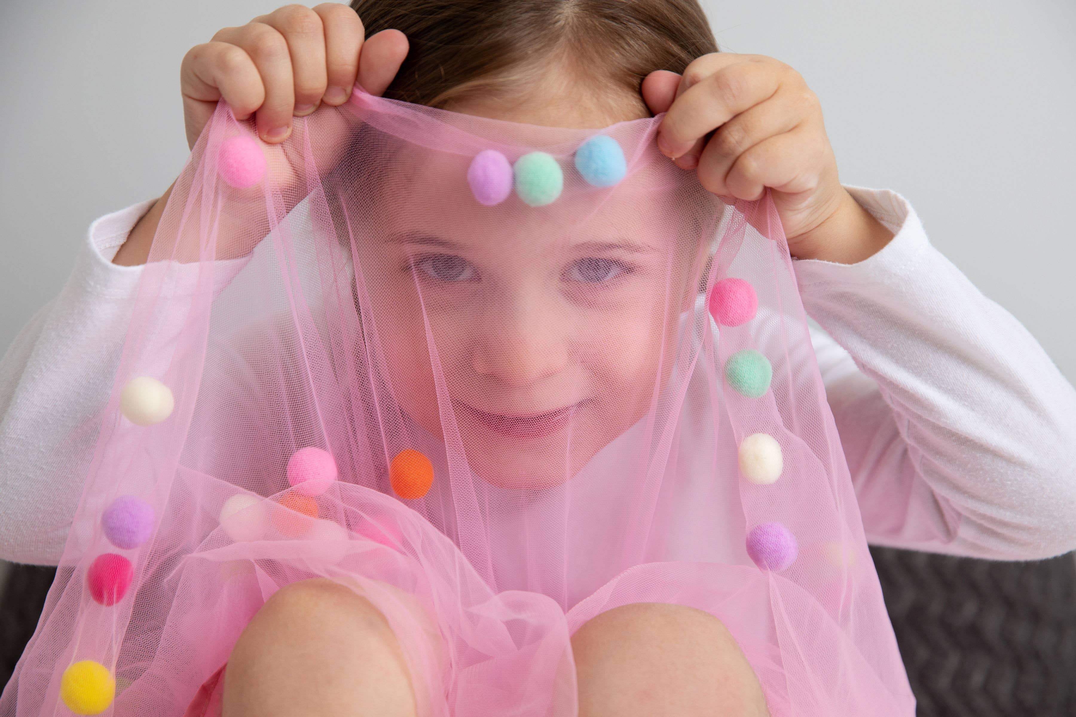 Tutu Joli LLC – wholesale Tutu - Barn – Tutu kjol | Pom Pom Tutu & Bow Hair Slips 2PC Set | Alla färger5