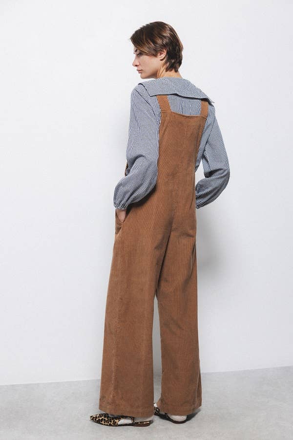 Lanidor - Wholesale Overalls - Women's - Corduroy Overalls (412535-94)1
