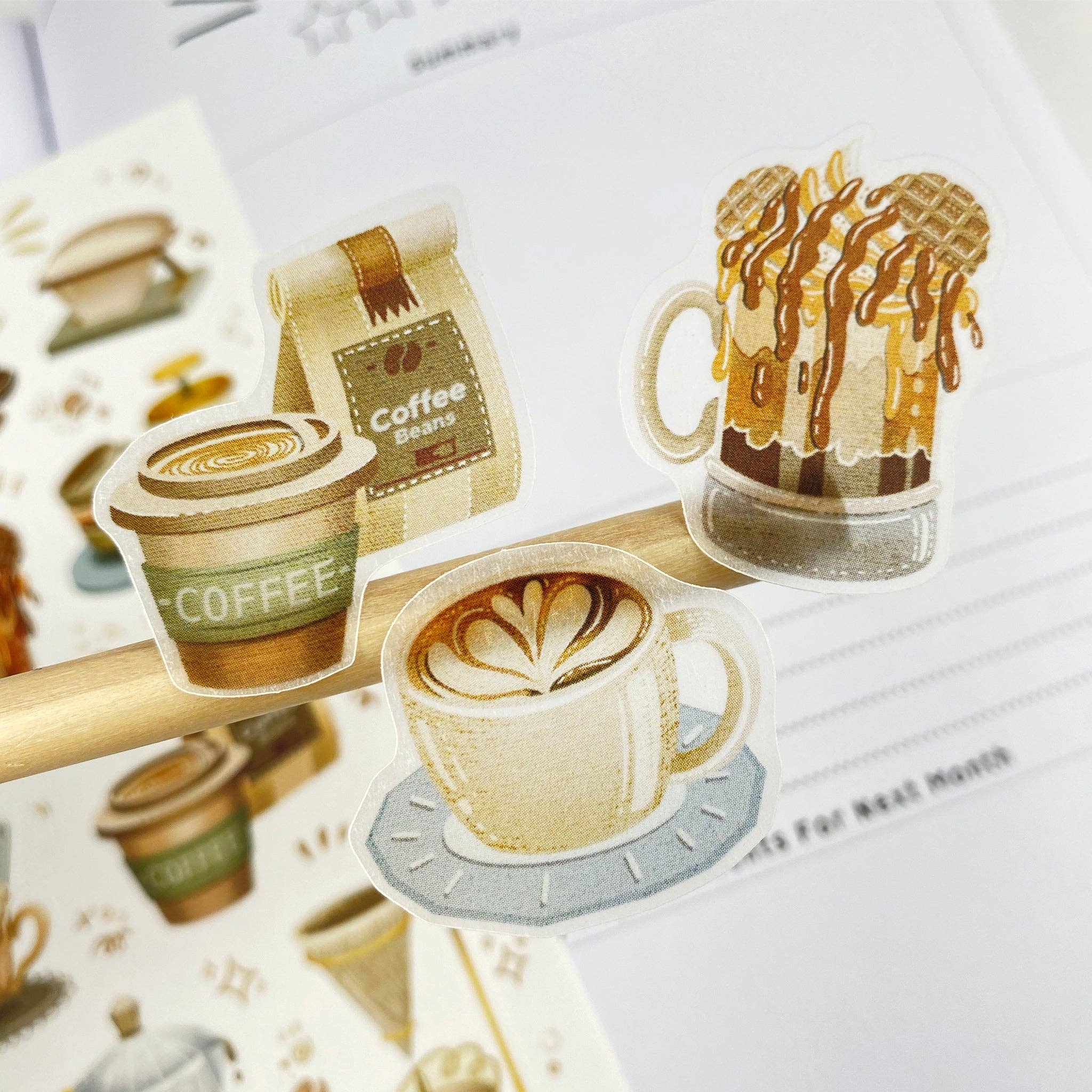 Lettoon - Wholesale Sticker - Sticker Sheet - Coffee12