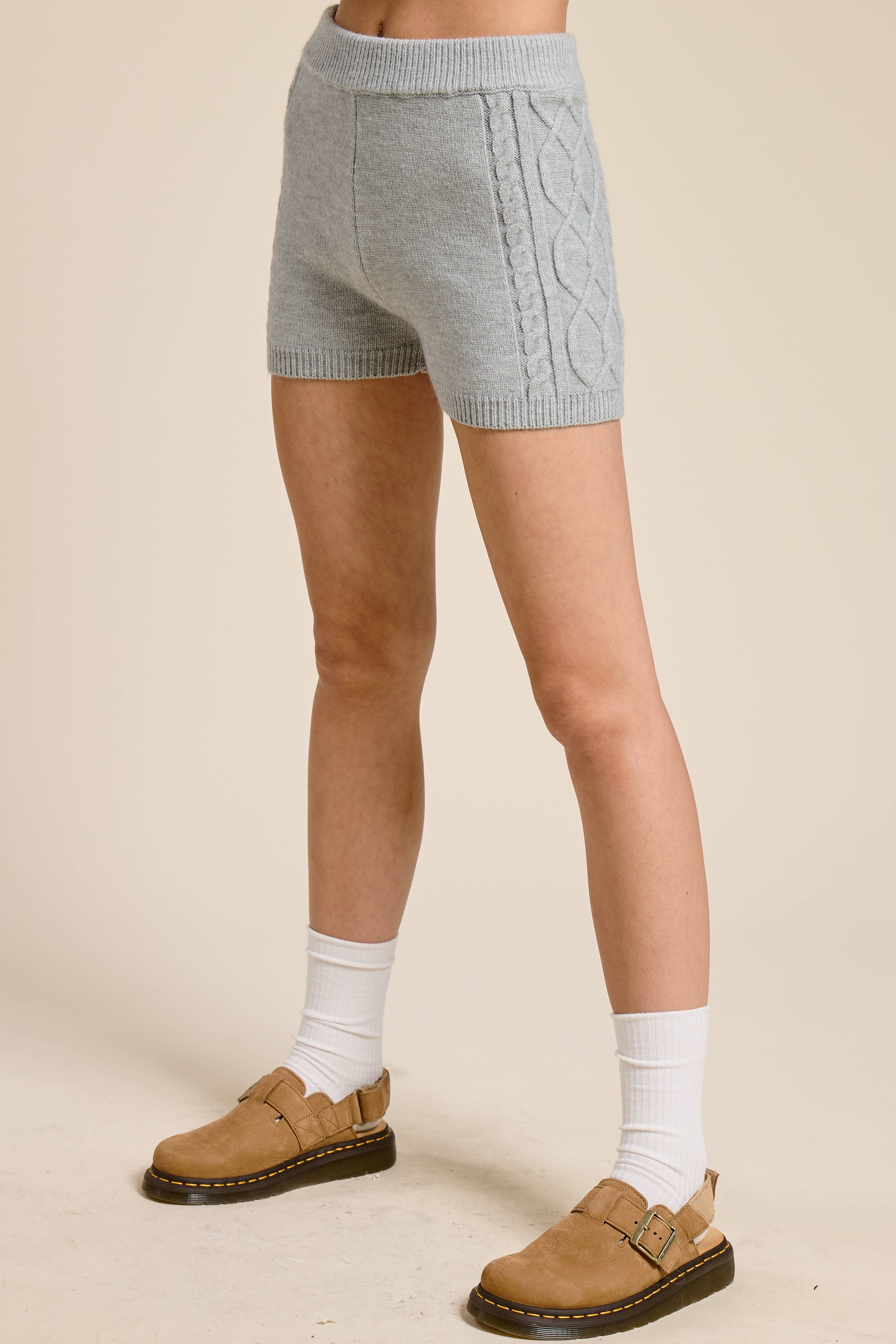 Mimosa - Wholesale Top & Short Set (NOT Loungewear) - Women's - Cable Knit Sweater and Shorts Set5