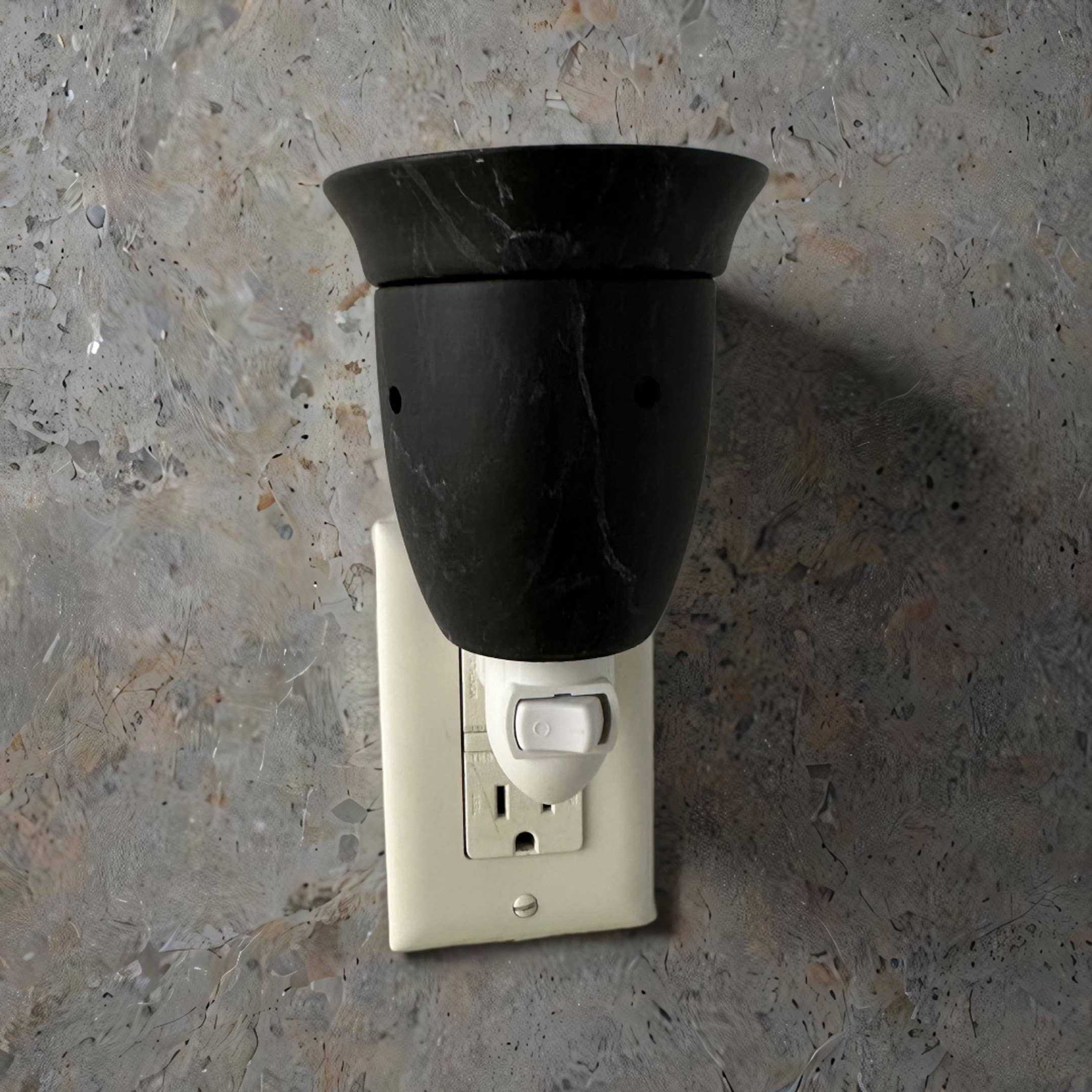 The Candle Daddy - Wholesale Wax Warmer - Electric Wall Plug-In Ceramic, Bulb Wax Warmer - Marble1