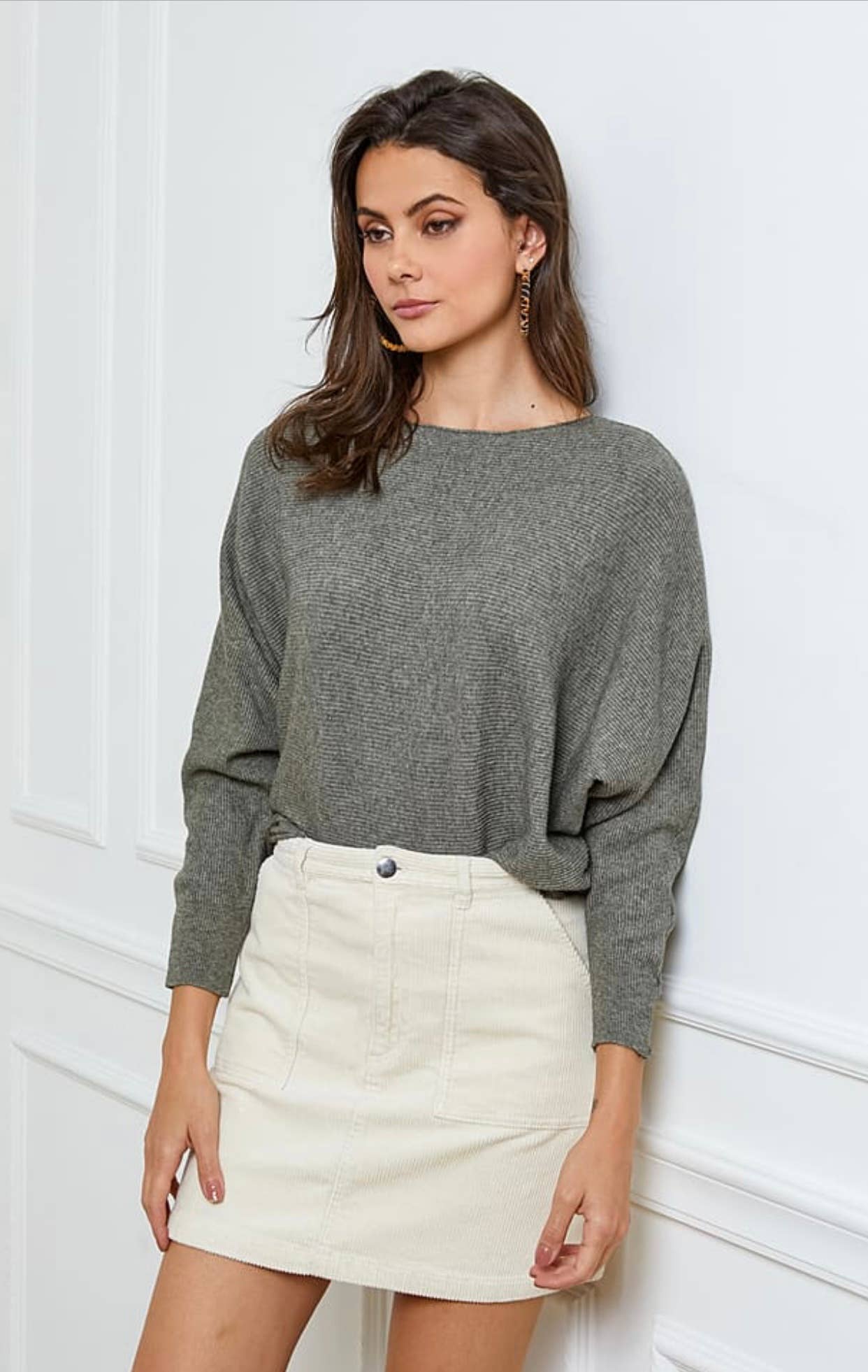 LÉA & LUC – wholesale Pullovertröja - Dam – REF. 1003 ribbstickad tröja1