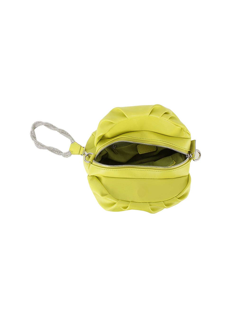 Handbag Factory Corp - Wholesale Clutch Bag - Women's - Leather slouchy clutch with silver knotted handle4