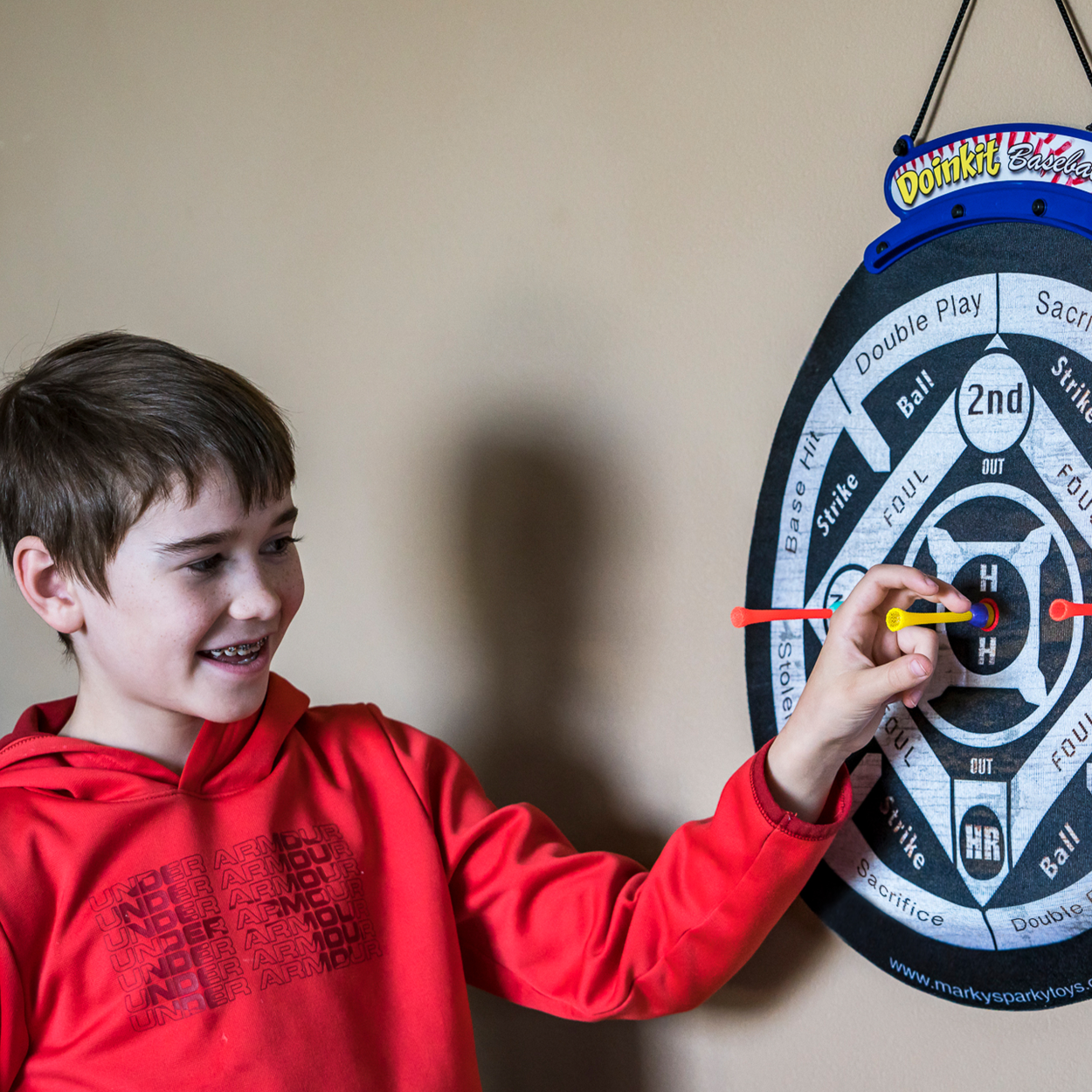Marky Sparky Toys - Vente Jeu de sport – enfant et bébé - Doinkit® Darts Cible de Fléchettes Enroulable9