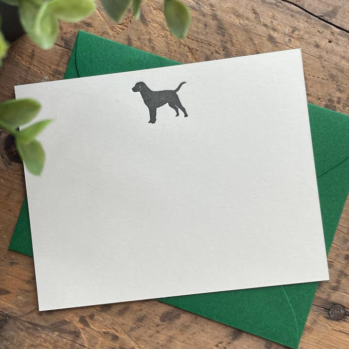 Black Lab Notecard for wholesale by Alice-Louise Press