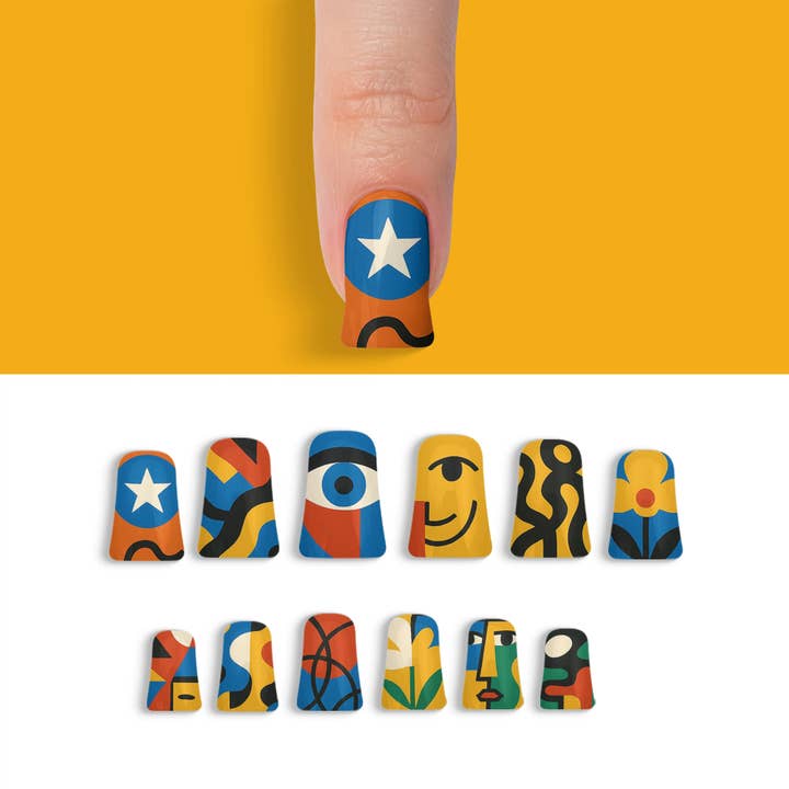 FYNE BODY - Wholesale Press-on/fake nails - Swirl Whirl Abstract Art Press-On Nails22