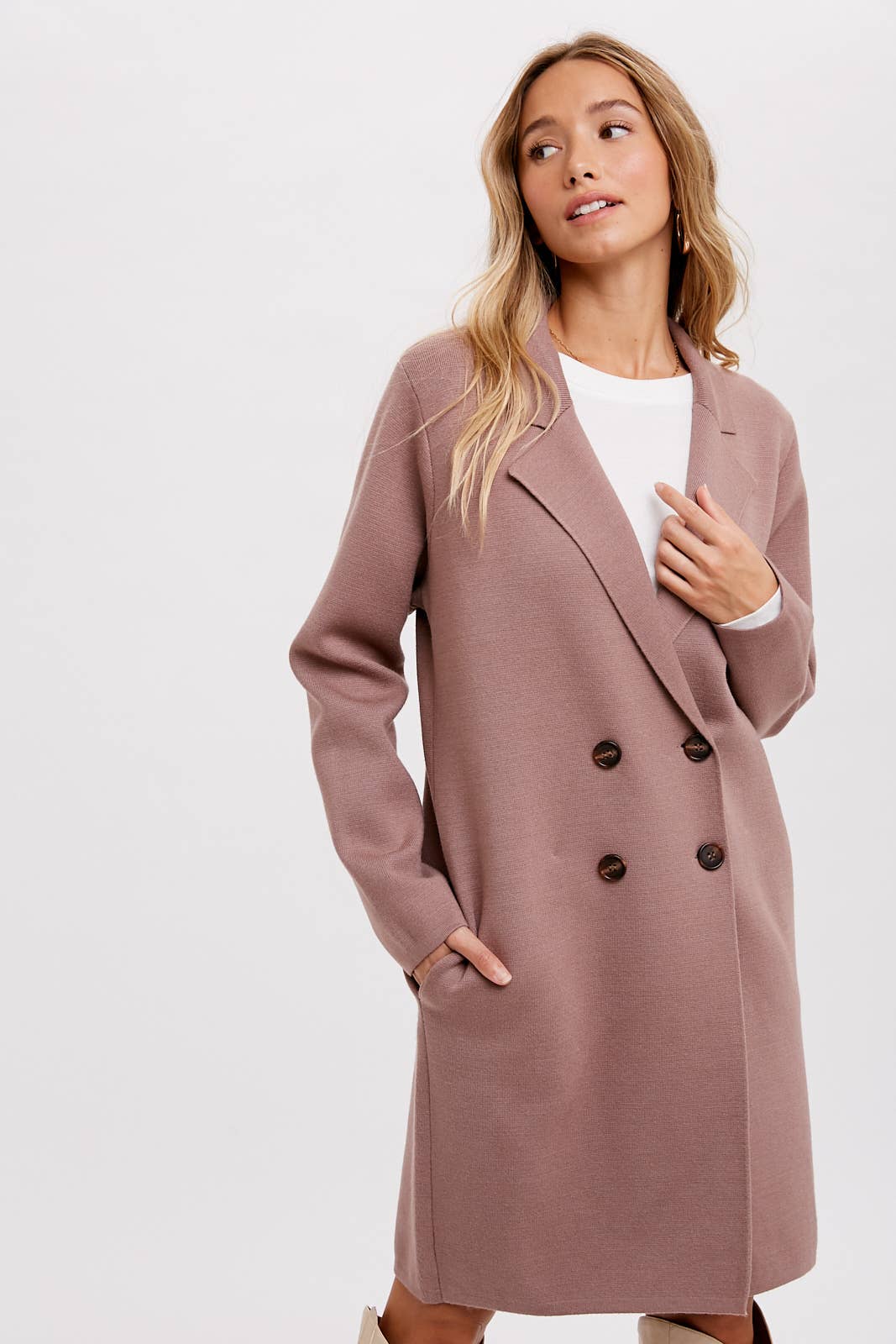 Bluivy - Wholesale Coat - Women's - CLASSIC DOUBLE BREASTED COATIGAN20