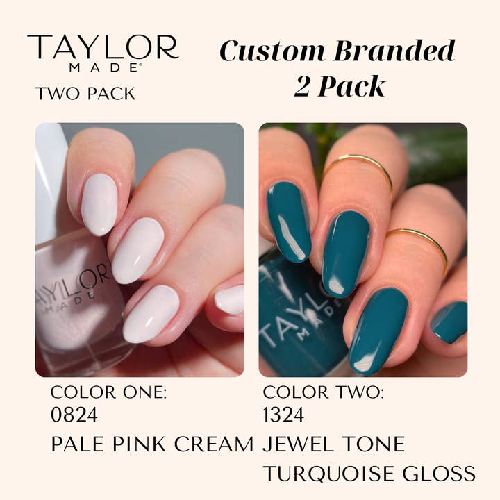 Taylor Made Polish - Vendita all'ingrosso Smalto per unghie - Smalto per unghie personalizzato: confezione da 2 a lunga tenuta + vegano + non tossico124