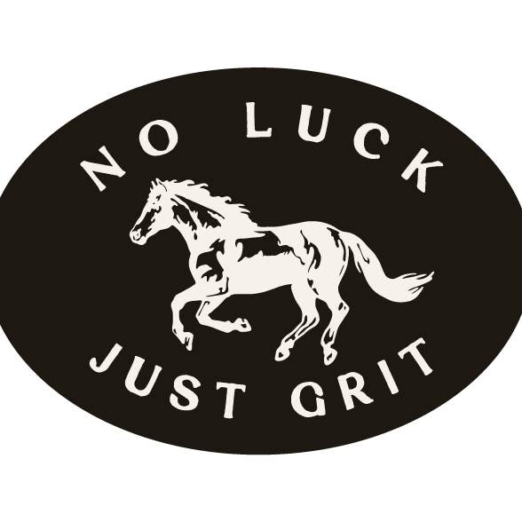 Pas de chance, juste du courage autocollant pour la vente par Tallgrass Supply Co