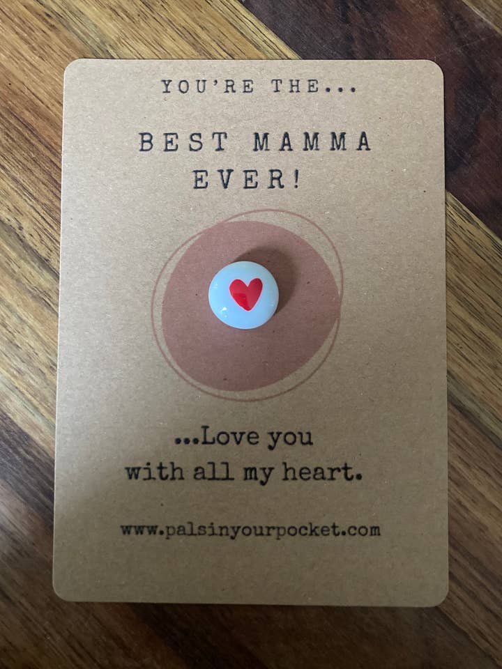 Mother’s Day charm, heart.Thank you. Mummy. Mamma for wholesale by Pals in your Pocket