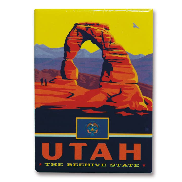 Tourist Courts - Wholesale Magnet - UT State Pride Metal Magnet