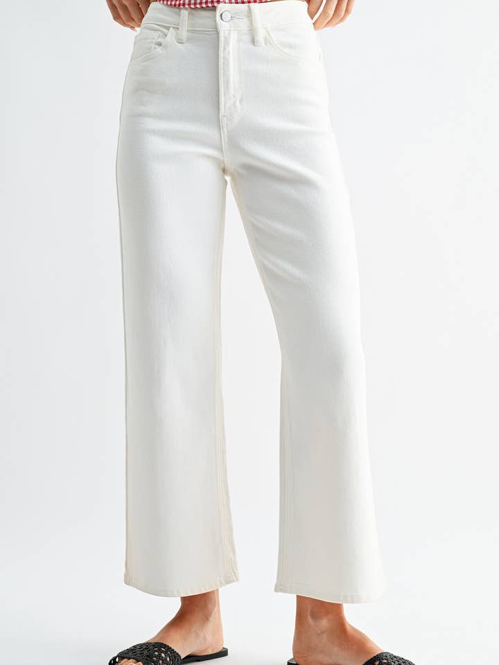 JP239 - WHT - Slim Wide Leg for wholesale by Just USA Jeans