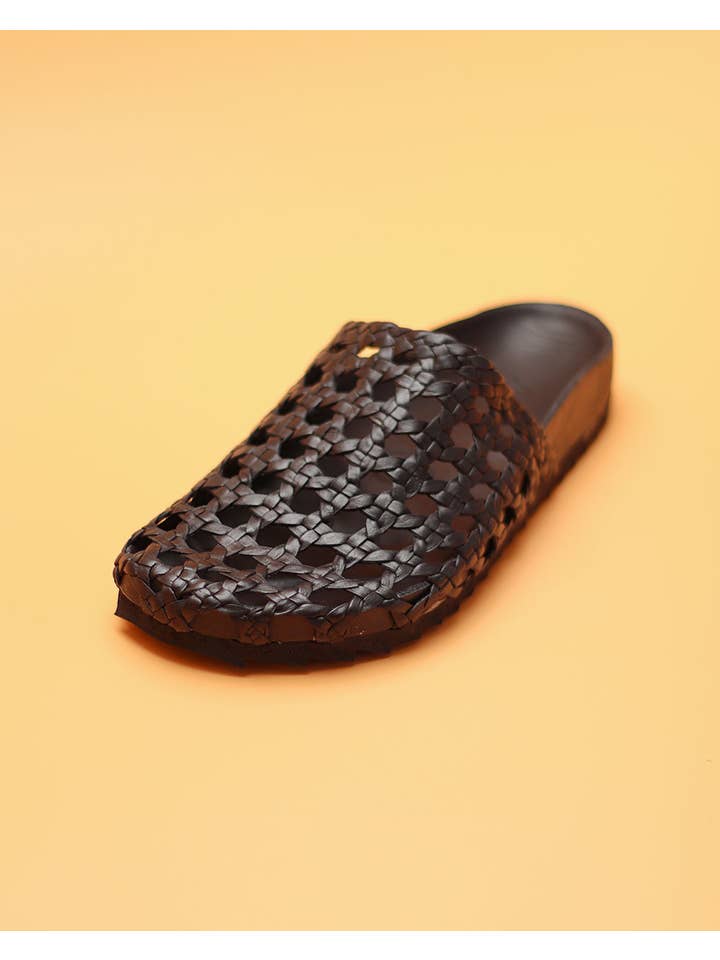 Mexas US - Wholesale Clogs - Women's - JALISCO - Black braided clog leather for women
